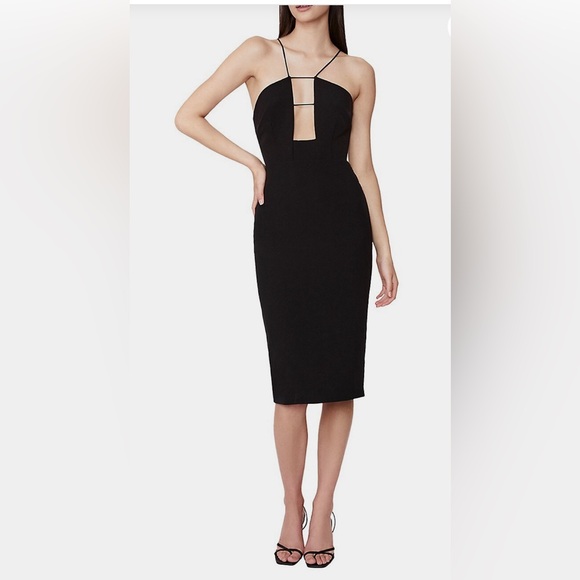Bardot Cristabel Plunge Midi Dress - Picture 1 of 7